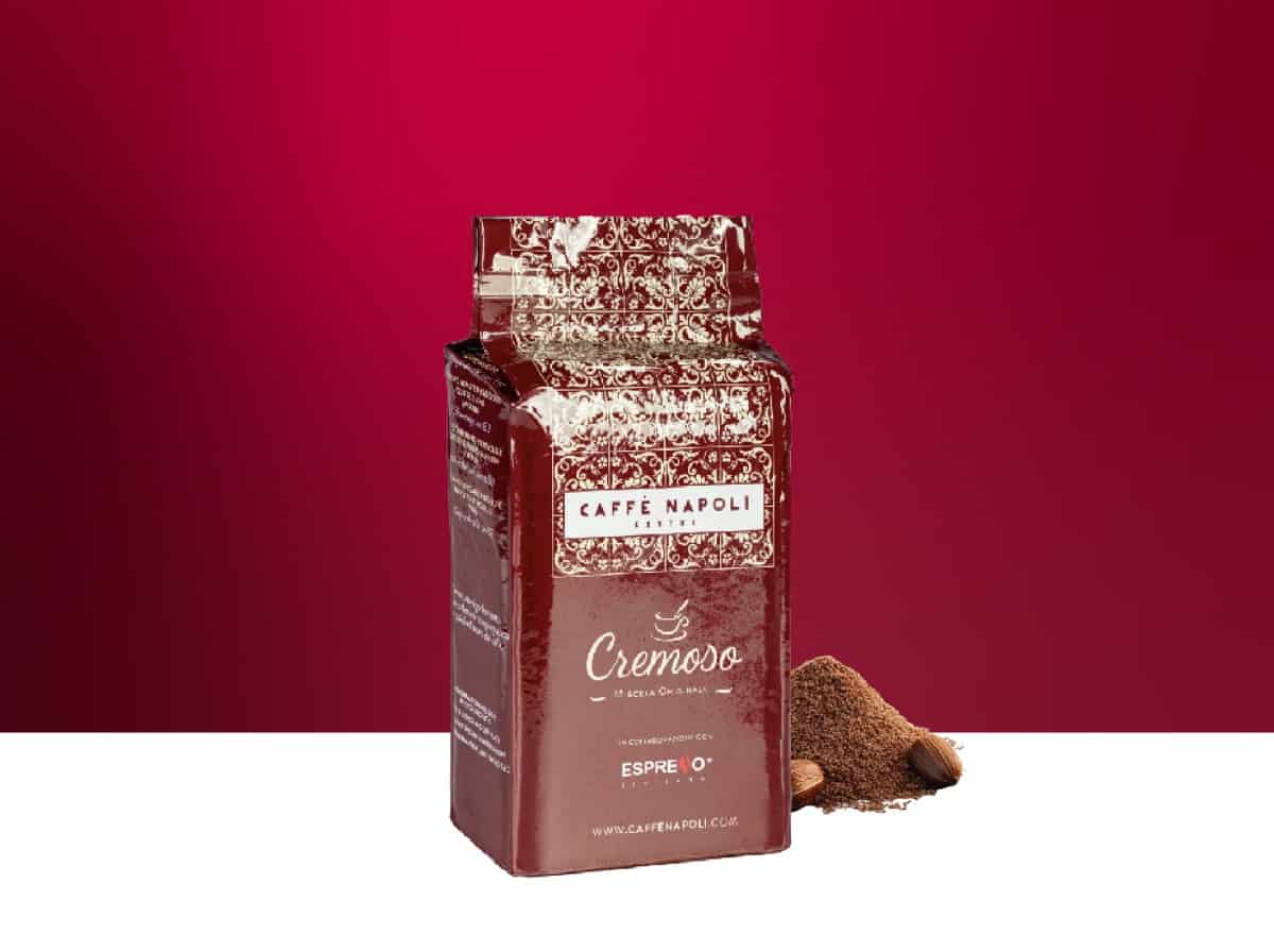 Confezione di caffè tostato macinato Caffè Napoli Exytus